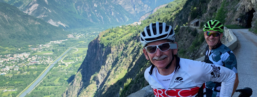 Richard Ride Across the Alps cycling challenge 2019.
